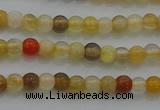 CTG263 15.5 inches 3mm round tiny yellow botswana agate beads wholesale