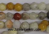 CTG300 15.5 inches 3mm faceted round ting crazy lace agate beads