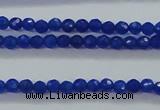 CTG412 15.5 inches 2mm faceted round tiny dyed candy jade beads