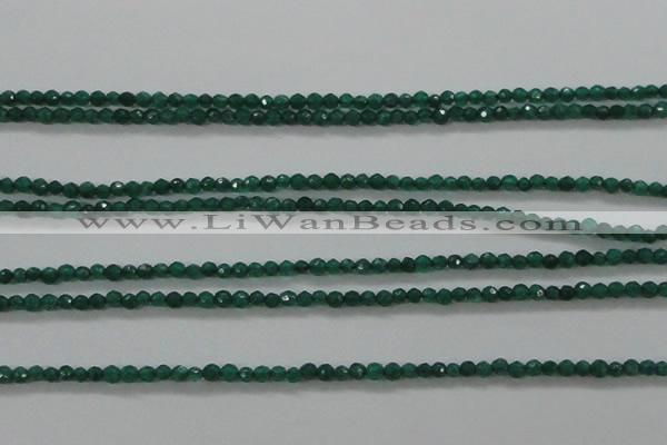 CTG415 15.5 inches 2mm faceted round tiny dyed candy jade beads