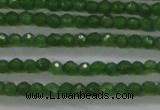 CTG416 15.5 inches 2mm faceted round tiny dyed candy jade beads