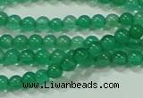 CTG42 15.5 inches 2mm round grade A tiny green agate beads wholesale