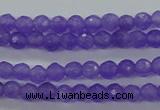 CTG421 15.5 inches 3mm faceted round tiny dyed candy jade beads