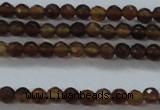 CTG425 15.5 inches 2mm faceted round tiny agate gemstone beads