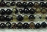 CTG46 15.5 inches 2mm round tiny black agate beads wholesale