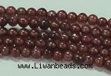 CTG53 15.5 inches 2mm round grade AA tiny garnet beads wholesale