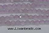 CTG622 15.5 inches 3mm faceted round lavender amethyst beads