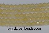 CTG623 15.5 inches 2mm faceted round citrine gemstone beads