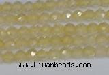 CTG624 15.5 inches 3mm faceted round citrine gemstone beads