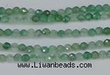 CTG627 15.5 inches 2mm faceted round green strawberry quartz beads