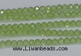 CTG629 15.5 inches 2mm faceted round peridot gemstone beads