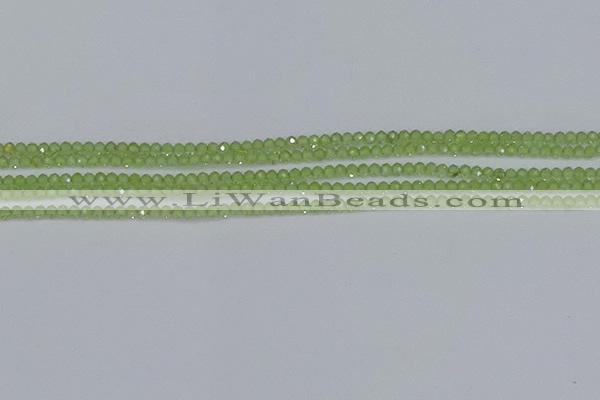 CTG629 15.5 inches 2mm faceted round peridot gemstone beads