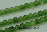 CTG63 15.5 inches 2mm round tiny dyed white jade beads wholesale