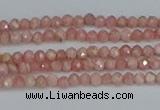 CTG653 15.5 inches 2mm faceted round Argentina rhodochrosite beads