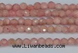 CTG654 15.5 inches 3mm faceted round Argentina rhodochrosite beads