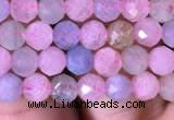 CTG713 15.5 inches 5mm faceted round tiny morganite beads