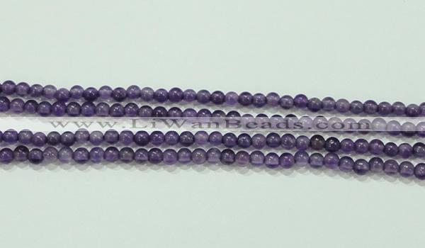 CTG73 15.5 inches 3mm round grade A tiny amethyst beads wholesale