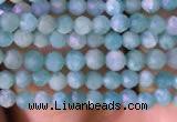 CTG764 15.5 inches 2mm faceted round tiny amazonite gemstone beads