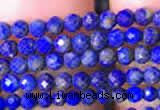 CTG781 15.5 inches 2mm faceted round tiny lapis lazuli beads wholesale