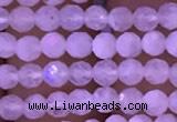 CTG831 15.5 inches 3mm faceted round tiny white moonstone beads