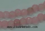 CTG86 15.5 inches 3mm faceted round tiny dyed white jade beads wholesale