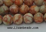 CTJ702 15.5 inches 8mm round red net jasper beads wholesale