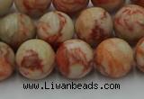 CTJ703 15.5 inches 10mm round red net jasper beads wholesale