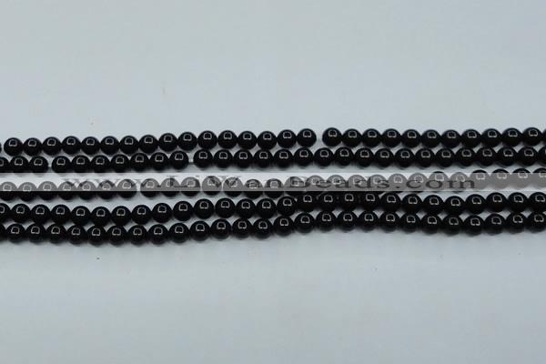 CTK01 15.5 inches 4mm round tektite gemstone beads wholesale