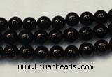 CTO102 15.5 inches 8mm round natural black tourmaline beads