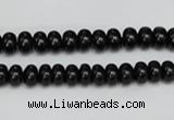 CTO119 15.5 inches 7*11mm rondelle black tourmaline beads