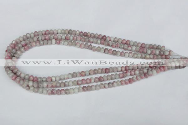 CTO200 15.5 inches 4*6mm rondelle pink tourmaline gemstone beads