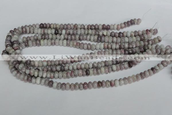 CTO237 15.5 inches 5*8mm rondelle pink tourmaline gemstone beads