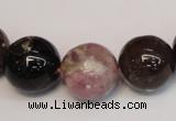 CTO362 15.5 inches 16mm round natural tourmaline gemstone beads