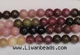 CTO372 15.5 inches 6mm round natural tourmaline gemstone beads