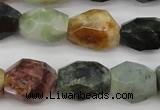 CTO384 15.5 inches 12*16mm – 16*25mm faceted nuggets tourmaline beads