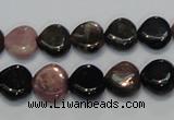 CTO41 15.5 inches 12*12mm heart natural tourmaline beads wholesale