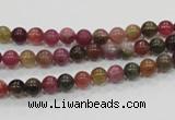 CTO60 15.5 inches 4mm round natural tourmaline gemstone beads