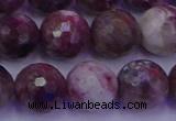 CTO616 15.5 inches 11mm faceted round tourmaline gemstone beads