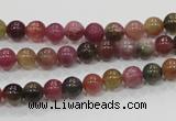 CTO62 15.5 inches 6mm round natural tourmaline gemstone beads