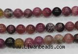 CTO63 15.5 inches 7mm round natural tourmaline gemstone beads