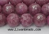 CTO660 15.5 inches 12mm faceted round Chinese tourmaline beads