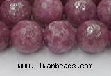 CTO661 15.5 inches 14mm faceted round Chinese tourmaline beads