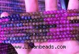 CTO665 15.5 inches 4mm round natural tourmaline gemstone beads