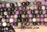 CTO673 15.5 inches 8mm round natural tourmaline beads wholesale