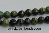 CTP03 15.5 inches 8mm round yellow green pine gemstone beads wholesale