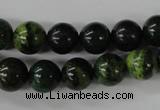 CTP203 15.5 inches 10mm round yellow pine turquoise beads wholesale