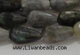 CTR120 15.5 inches 10*20mm faceted teardrop labradorite beads