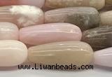 CTR150 15.5 inches 6*16mm teardrop natural pink opal beads