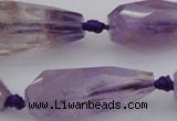 CTR210 15.5 inches 15*25mm - 16*40mm faceted teardrop ametrine beads