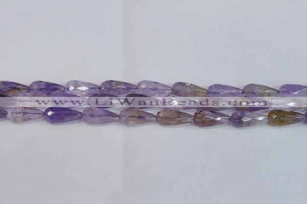 CTR300 15.5 inches 12*25mm faceted teardrop natural ametrine beads